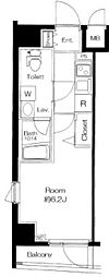 メインステージ高円寺 1Kの間取図画像
