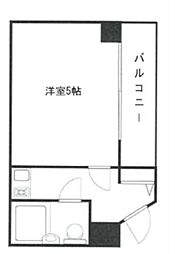 ニューライフ新宿参番館 1Kの間取図画像