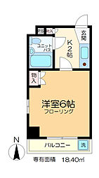 ニコーハイム新小岩3 1Kの間取図画像