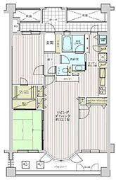 レクセルガーデン船堀 4階3LDKの間取り