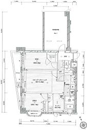 カーサフェリス松濤 1階2LDKの間取り