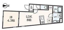 タスキsmart文京江戸川橋 1LDKの間取図画像