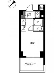 オリエント伊勢佐木町 ワンルームの間取図画像