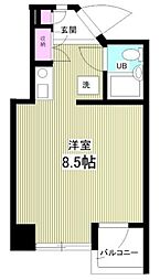 シュロス123 1階ワンルームの間取り