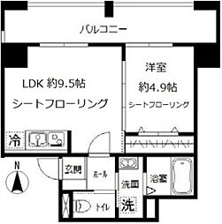 プランドール 3階1LDKの間取り