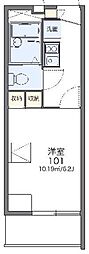 レオパレスグリーンハイツ 1Kの間取図画像