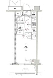 エルヴィエント墨田吾妻 2階1Kの間取り
