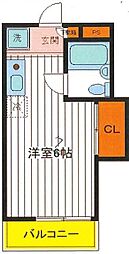 スカイコーポ ワンルームの間取図画像