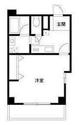 ラ・グラシューズ 1Kの間取図画像