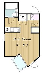 ドミトリー原町田 ワンルームの間取図画像