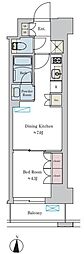 Brilliaist池尻大橋 1DKの間取図画像