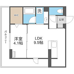 D-ROOMサンライズ A 1LDKの間取図画像