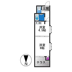 グランデコ 1DKの間取図画像