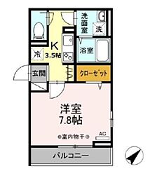 間取図画像 1K