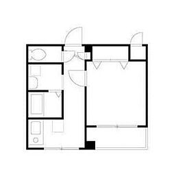 グリーンステップ 1Kの間取図画像