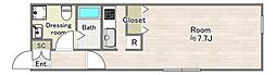 MODULOR大泉学園 1Kの間取図画像
