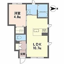 フェリシード　ピュ A0107 ｜ 愛媛県松山市竹原３丁目12-4（賃貸アパート1LDK・1階・36.76㎡） その2