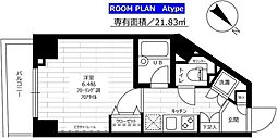 ステージファースト三軒茶屋2 1Kの間取図画像