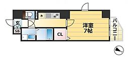 アシストみなと元町 1Kの間取図画像