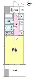 プロスペクト・グラーサ広尾 7階1Kの間取り