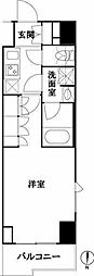 ルーブル池袋弐番館 5階1Kの間取り