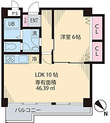 ハイツスモルカ 1LDKの間取図画像