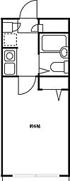 バール向ヶ丘 1Kの間取図画像