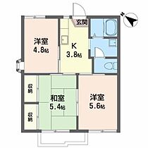 グリーンメドゥ 201 ｜ 宮城県仙台市泉区長命ケ丘４丁目16-13（賃貸アパート3K・2階・42.00㎡） その2