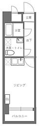ウィルテラス横浜サウス ワンルームの間取図画像