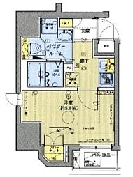 ベルグレードOM 1Kの間取図画像