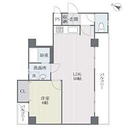 レキシントンスクエア浄水 1LDKの間取図画像