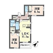 アリコルージュ 00203 ｜ 神奈川県横浜市南区中村町３丁目203（賃貸マンション2LDK・2階・56.27㎡） その2