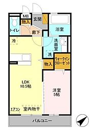 間取図画像 1LDK