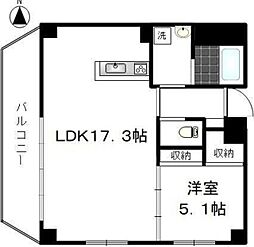 カルム日暮里レジデンス 1LDKの間取図画像