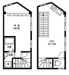 ディアビル 1LDKの間取図画像