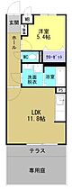 グランハイツ 105 ｜ 鹿児島県薩摩川内市原田町（賃貸マンション1LDK・1階・42.75㎡） その2