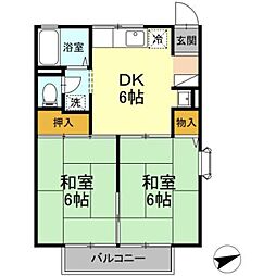 エトスO2 2DKの間取図画像