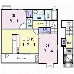 セレジェイラ 2LDKの間取図画像