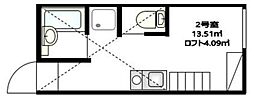 ドリームヒルズ横浜西 ワンルームの間取図画像