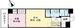 LUVIAS堺 1DKの間取図画像