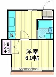 ハイツ7 1DKの間取図画像