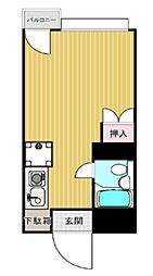 パークアベニュー国分寺20th ワンルームの間取図画像