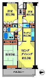 グラン・ヴェルジェ 3LDKの間取図画像
