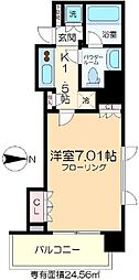 Aden清澄白河 1Kの間取図画像
