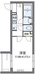 クレイノともす2 1Kの間取図画像