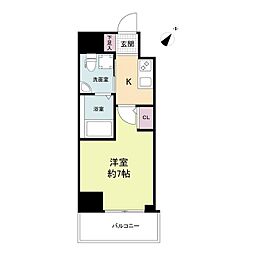 神戸市海岸線 みなと元町駅 徒歩3分の賃貸マンション 14階1Kの間取り