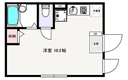 ロゼ錦糸町3 ワンルームの間取図画像