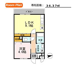 メゾンクレール 1LDKの間取図画像
