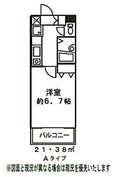 ブロード大塚 1Kの間取図画像