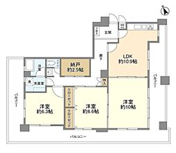 五反田永谷タウンプラザ 3LDKの間取図画像